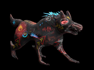 robo wolf sci-fi 3D Model