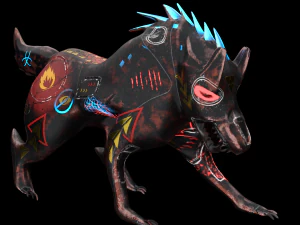 robo wolf sci-fi 3D Model