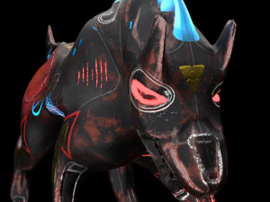 robo wolf sci-fi 3D Model
