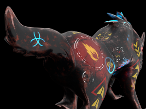 robo wolf sci-fi 3D मॉडल