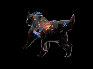 robo wolf sci-fi 3D Model