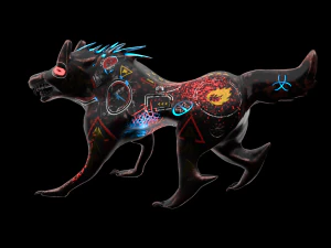 robo wolf sci-fi 3D Model