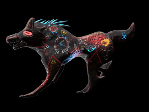 robo wolf sci-fi 3D Model