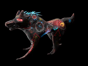robo wolf sci-fi 3D Model