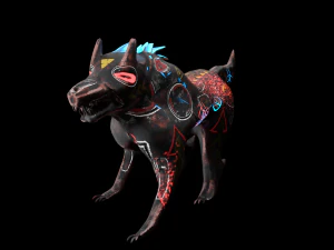 robo wolf sci-fi 3D Model