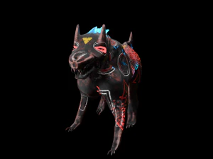 robo wolf sci-fi 3D Model
