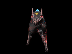 robo wolf sci-fi 3D Model
