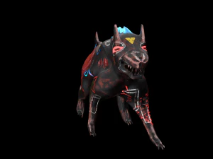 robo wolf sci-fi 3D Model