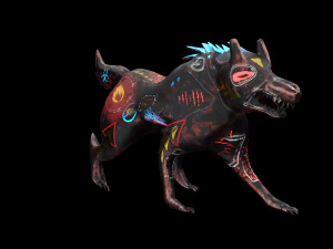 robo wolf sci-fi 3D Model