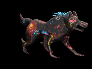 robo wolf sci-fi 3D Model