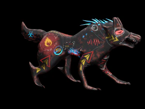 robo wolf sci-fi 3D Model