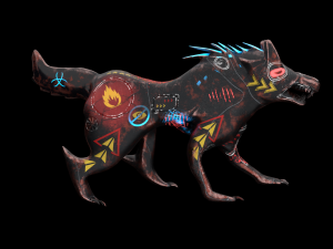 robo wolf sci-fi 3D मॉडल