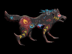 robo wolf sci-fi 3D Model