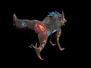 robo wolf sci-fi 3D Model