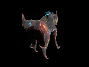 robo wolf sci-fi 3D Model