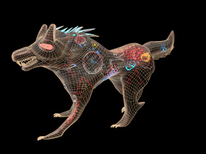 robo wolf sci-fi 3D Model