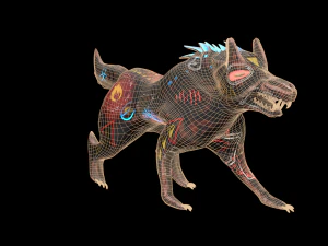 robo wolf sci-fi 3D Model