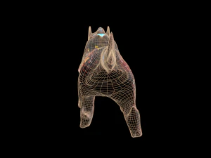 robo wolf sci-fi 3D Model