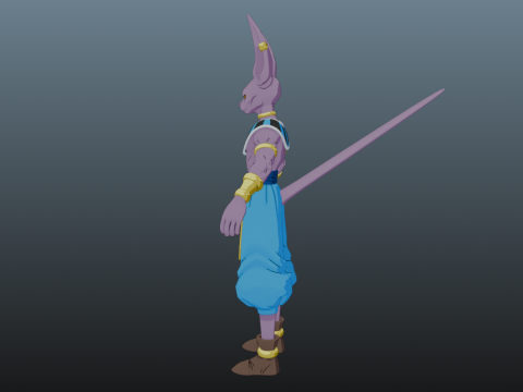 Beerus Dragon Ball for Blender Only 3D-Modell