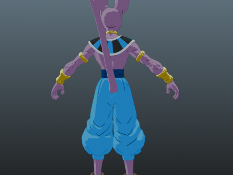 Beerus Dragon Ball for Blender Only 3D-Modell