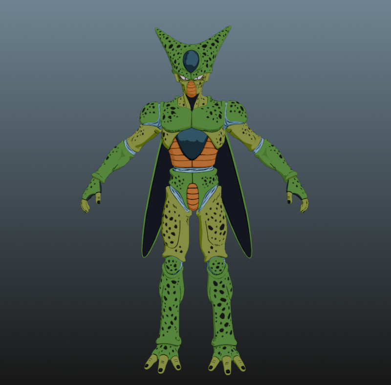 Cell Dragon Ball for Blender Only 3D Модель .c4d .max .obj .3ds .fbx .stl .blend 