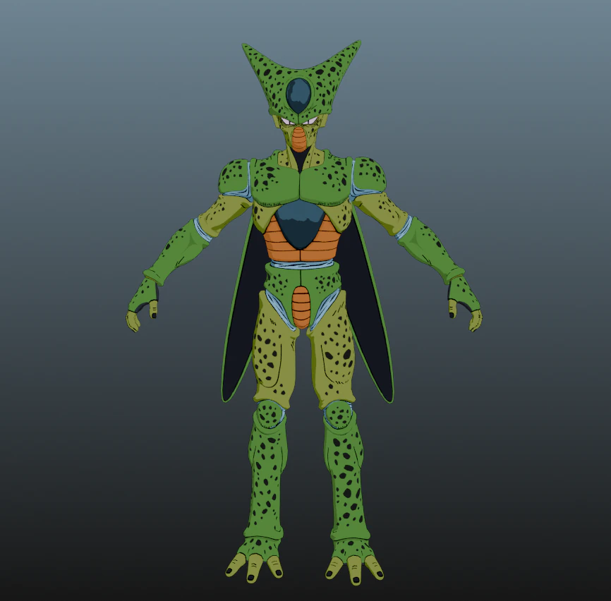 Cell Dragon Ball for Blender Only 3D Model .c4d .max .obj .3ds .fbx .stl .blend 