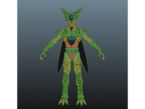 Cell Dragon Ball for Blender Only 3D Model