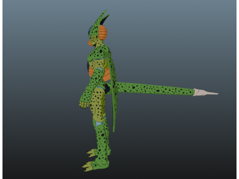Cell Dragon Ball for Blender Only 3D Модель