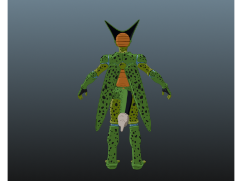 Cell Dragon Ball for Blender Only 3D Модель