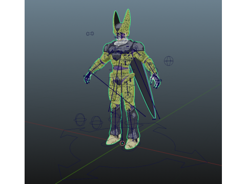 Perfect Cell Dragon Ball for Blender Only Modelo 3D