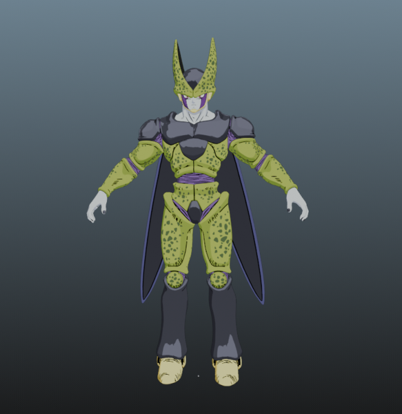Perfect Cell Dragon Ball for Blender Only Modelo 3D .c4d .max .obj .3ds .fbx .stl .blend 