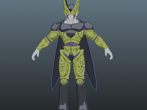 Perfect Cell Dragon Ball for Blender Only 3D Model