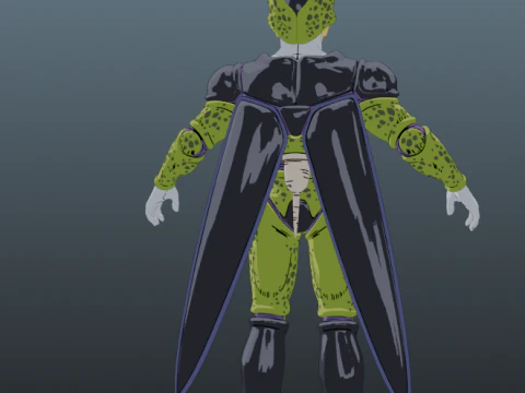 Cell Dragon Ball Perfeito apenas para Blender Modelo 3D