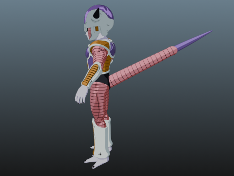 Frieza Dragon Ball for Blender Only 3D Model