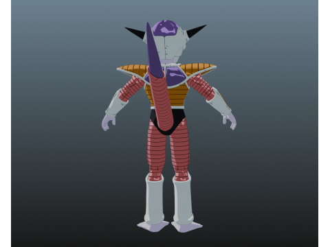 Frieza Dragon Ball for Blender Only 3D Model