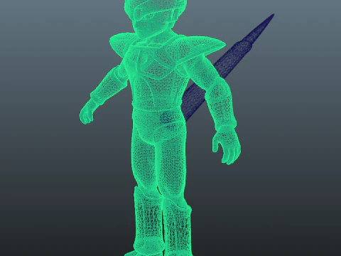Frieza Dragon Ball for Blender Only 3D Model