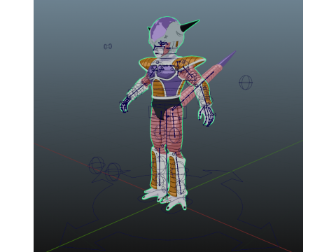 Frieza Dragon Ball for Blender Only 3D Model