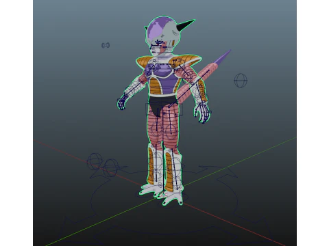 Frieza Dragon Ball for Blender Only 3D Model