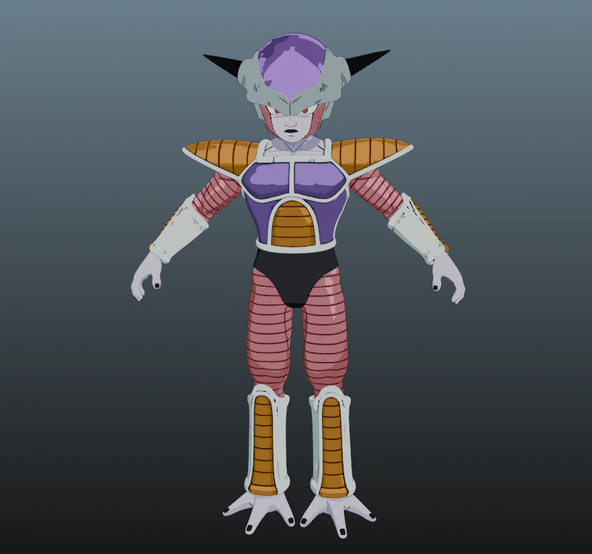 Frieza Dragon Ball for Blender Only 3D Model .c4d .max .obj .3ds .fbx .stl .blend 