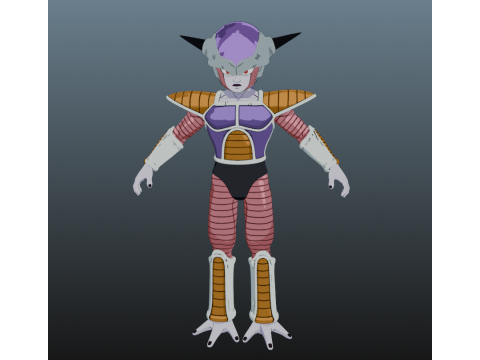 Frieza Dragon Ball for Blender Only 3D Model