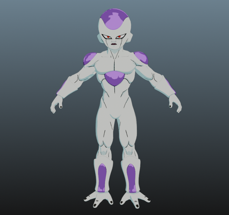 Frieza Fourth Dragon Ball for Blender Only 3Dモデル .c4d .max .obj .3ds .fbx .stl .blend 