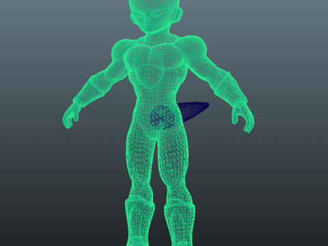 Frieza Fourth Dragon Ball for Blender Only 3Dモデル