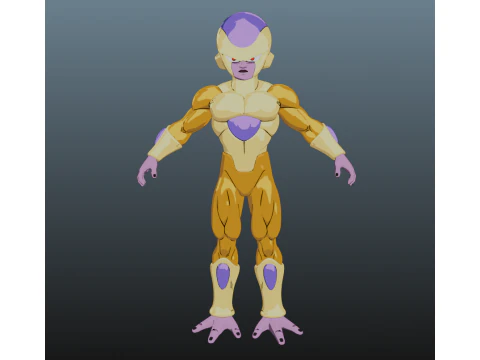 Dragon Ball de Freezer dorado solo para Blender Modelo 3D