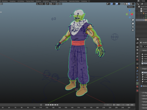 Piccolo Dragon Ball for Blender Only Modelo 3D