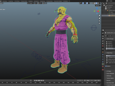 Power Piccolo Dragon Ball for Blender Only Modèle 3D