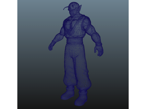 Power Piccolo Dragon Ball for Blender Only Modèle 3D