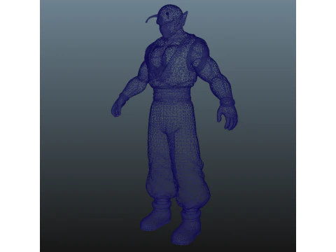 Power Piccolo Dragon Ball for Blender Only 3D Model