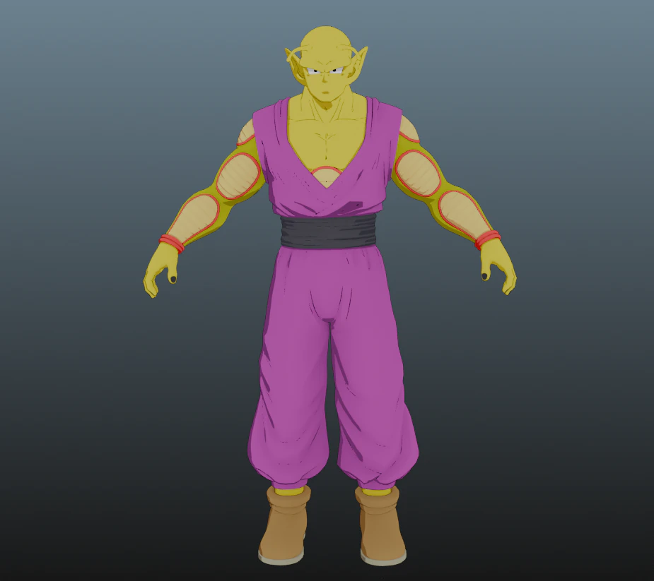 Power Piccolo Dragon Ball for Blender Only 3D Model .c4d .max .obj .3ds .fbx .stl .blend 