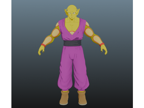 Power Piccolo Dragon Ball for Blender Only 3D Model