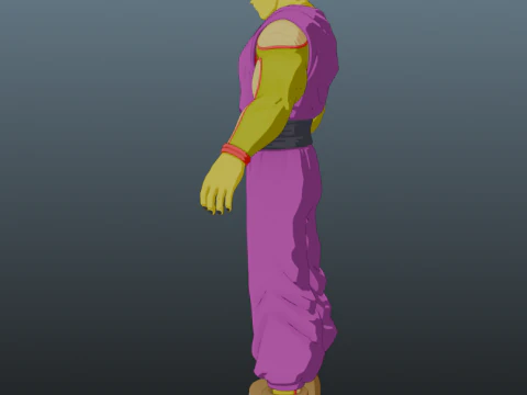 Power Piccolo Dragon Ball for Blender Only 3D Model